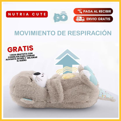 Peluche Nutria Cute "Relaja y Respira"